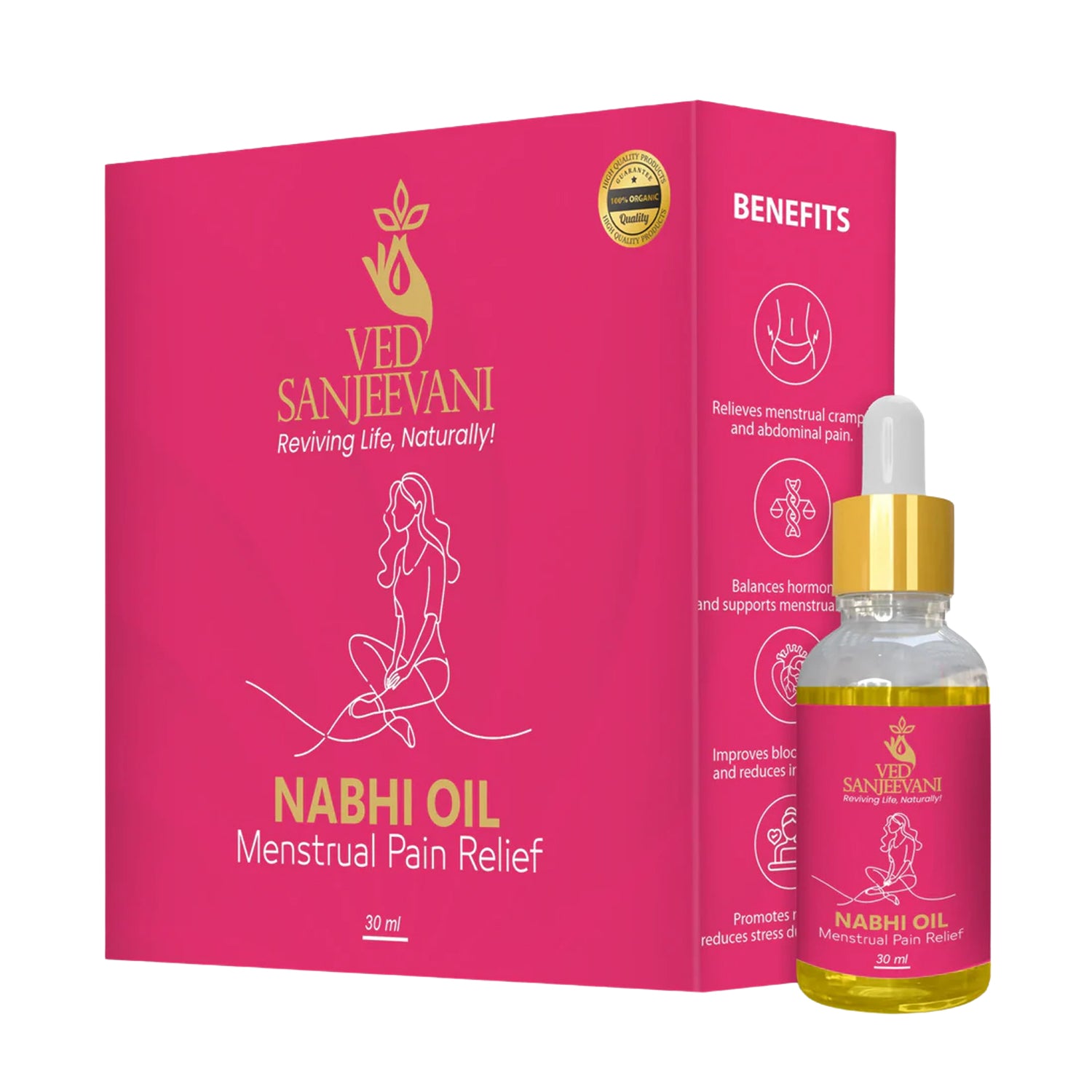 Ved Sanjeevani Nabhi Oil For Menstrual Pain Relief (30ml  1 Pc) Ved Sanjeevani Nabhi Oil For Menstrual Pain Relief (30ml  1 Pc)